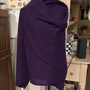Nordstrom NWOT Cashmere  Purple Wrap